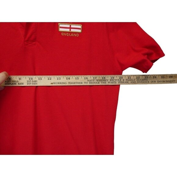 England Team Soccer Football Polo Shirt Training Umbro Original Sz L Logo - Picture 8 of 11